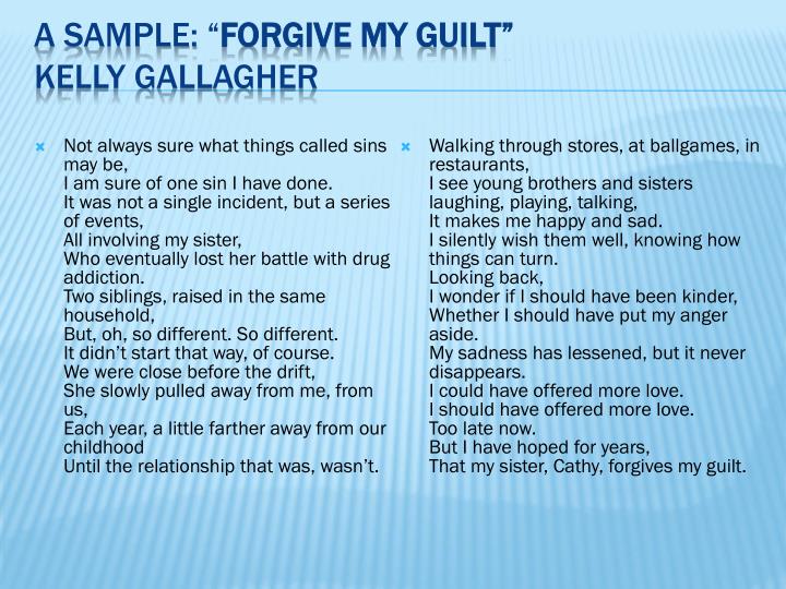 Ppt Forgive My Guilt Powerpoint Presentation Id1916201