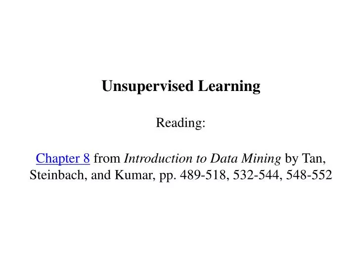 difference between supervised and unsupervised learning ppt