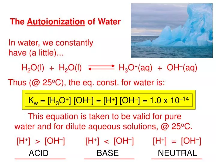 Autoionization Of Water Chemical Equation - Tessshebaylo
