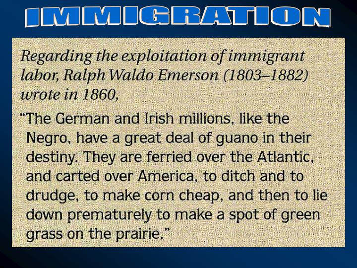 rise of immigration rise of immigration