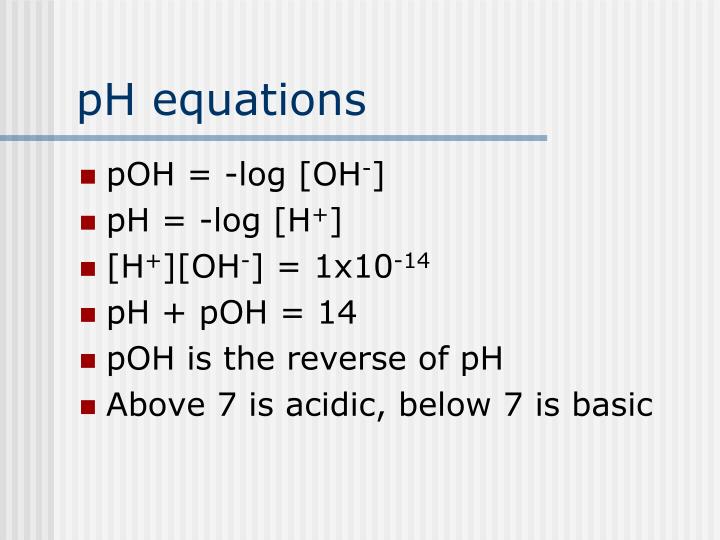 PPT pH problems PowerPoint Presentation ID1918841