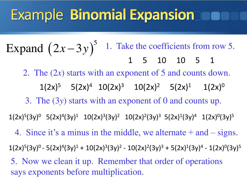 Ppt The Binomial Theorem Powerpoint Presentation Free Download Id1919043 0187