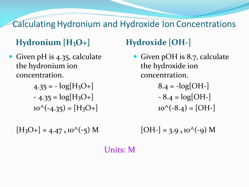 Fastest How To Find Hydroxide Ion Concentration From Molarity