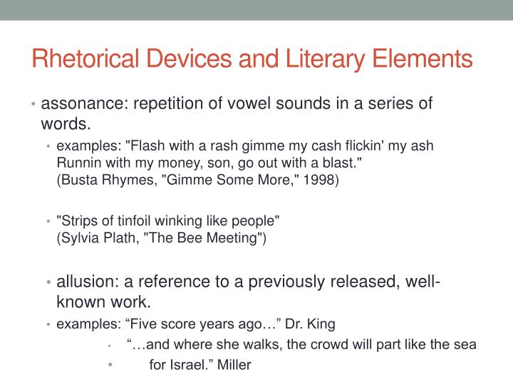 Ppt Rhetorical And Literary Devices Powerpoint Presentation Id