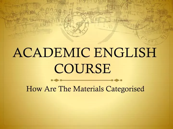 academic english uk presentation