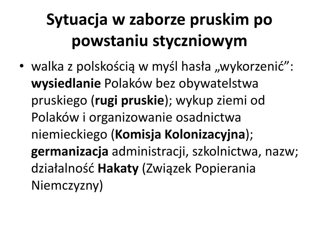 Oceń Jakie Były Skutki Reformy Uwłaszczeniowej W Zaborze Pruskim PPT - HISTORIA POLSKI XIX WIEK PowerPoint Presentation, free download