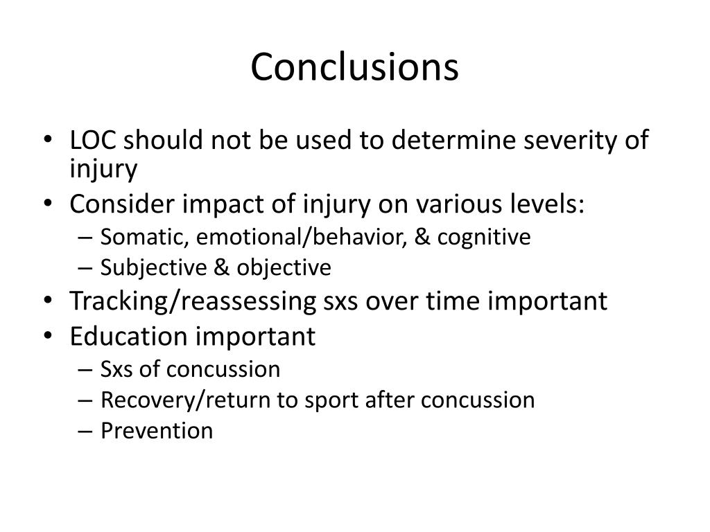 Ppt Post Concussion Syndrome Powerpoint Presentation