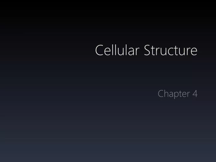 cellular structure n.