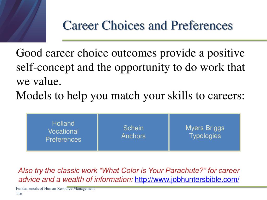 career preferences thesis