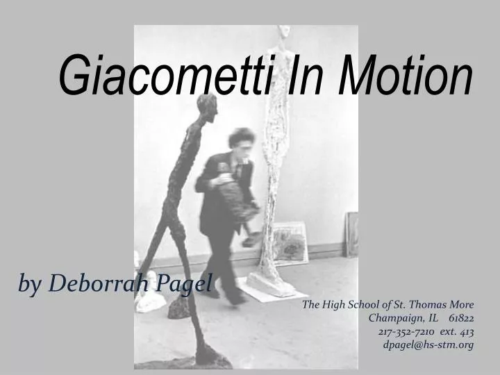 giacometti in motion n.