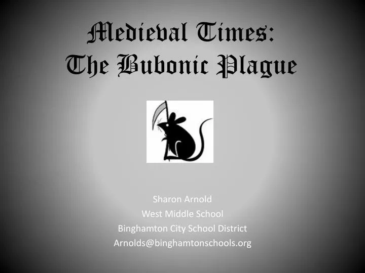 medieval times the bubonic plague n.