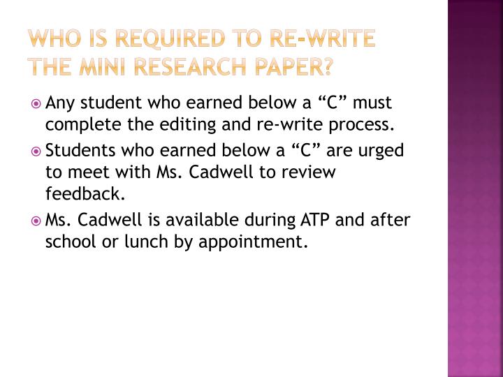 How to write a mini research paper