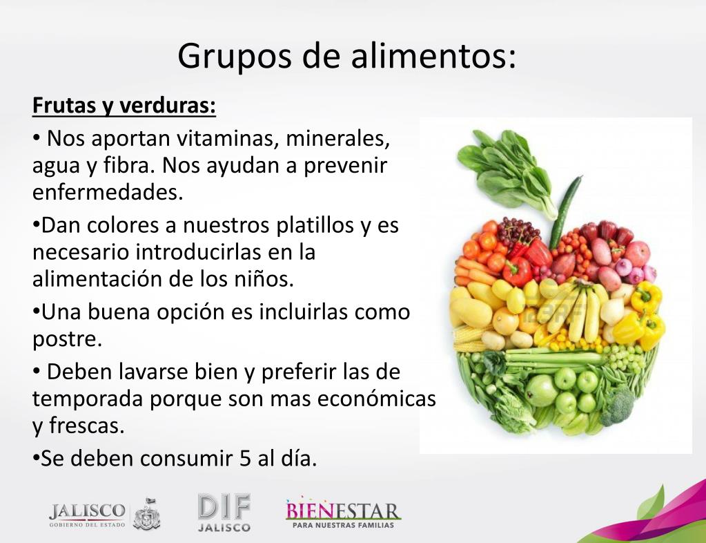 Alimentos que nos dan vitaminas y minerales