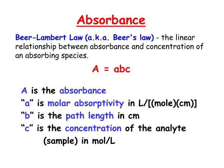 PPT Determining An Equilibrium Constant Using Spectrophotometry and