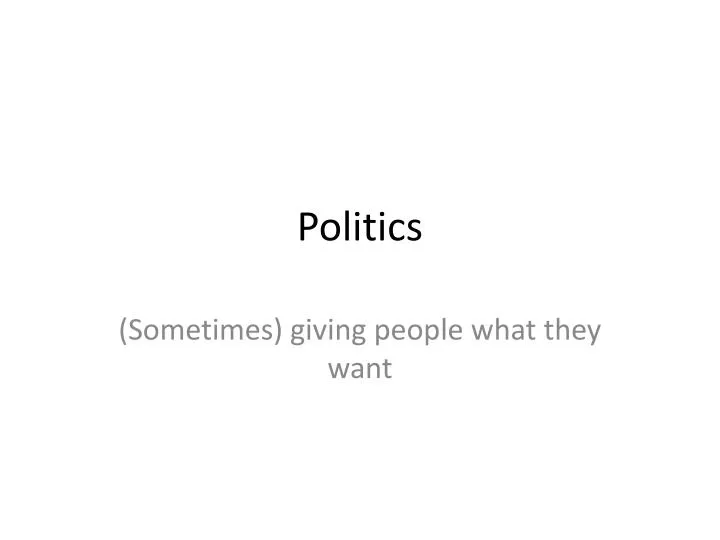 politics n.