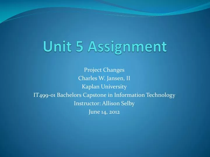unit 5 assignment 3 powerpoint