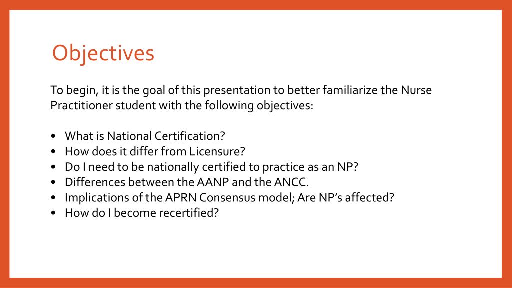 PPT - National Certifications and Recertification ...