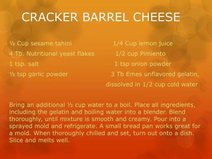 cracker barrel cheese n.