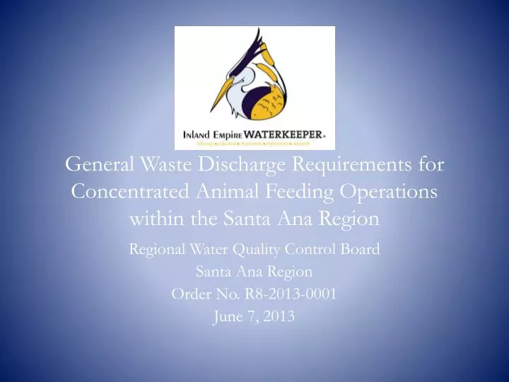 PPT Regional Water Quality Control Board Santa Ana Region Order No