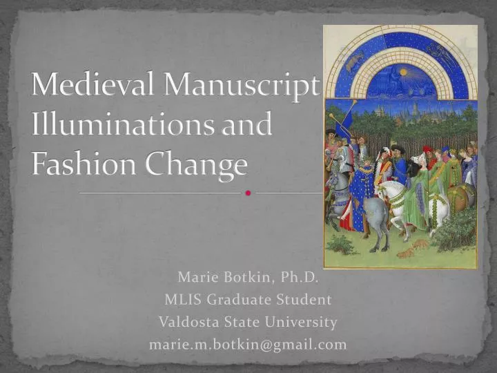 medieval manuscript illuminations and fashion change n.