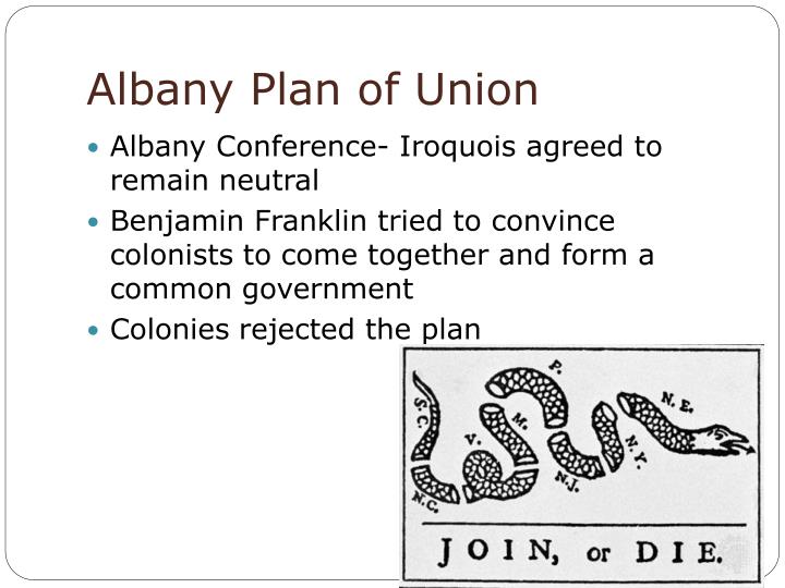 why was the albany plan of union rejected