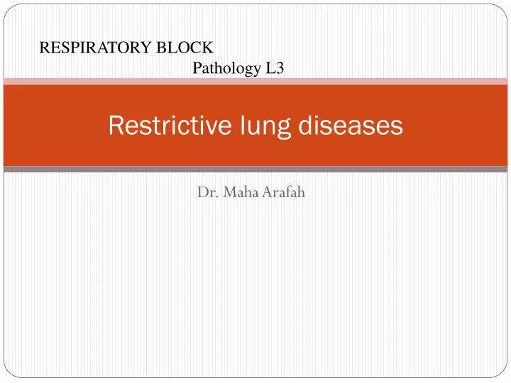 would restrictive lung disease increase dead space