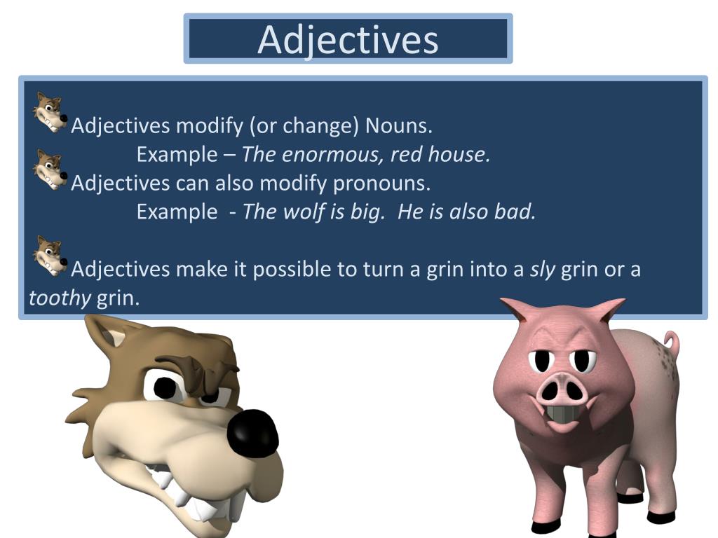 Adjective ppt. House adjective