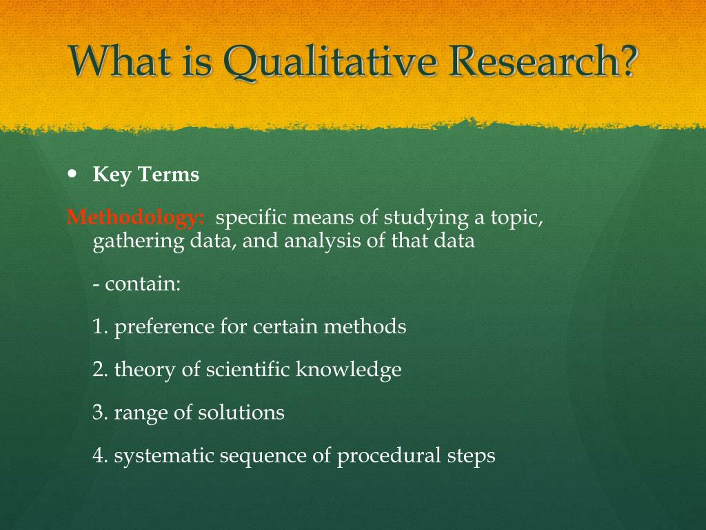 importance of qualitative research ppt