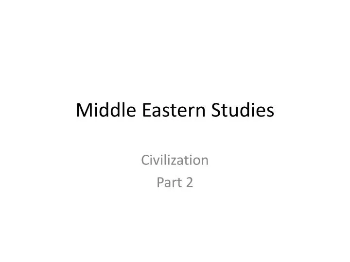 middle eastern studies n.