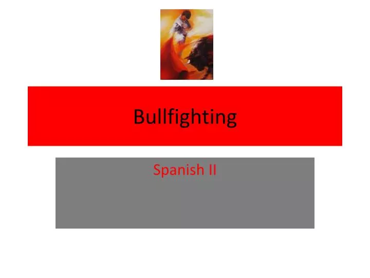bullfighting n.