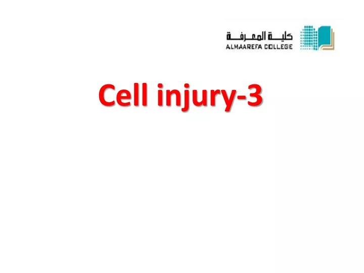 cell injury 3 n.