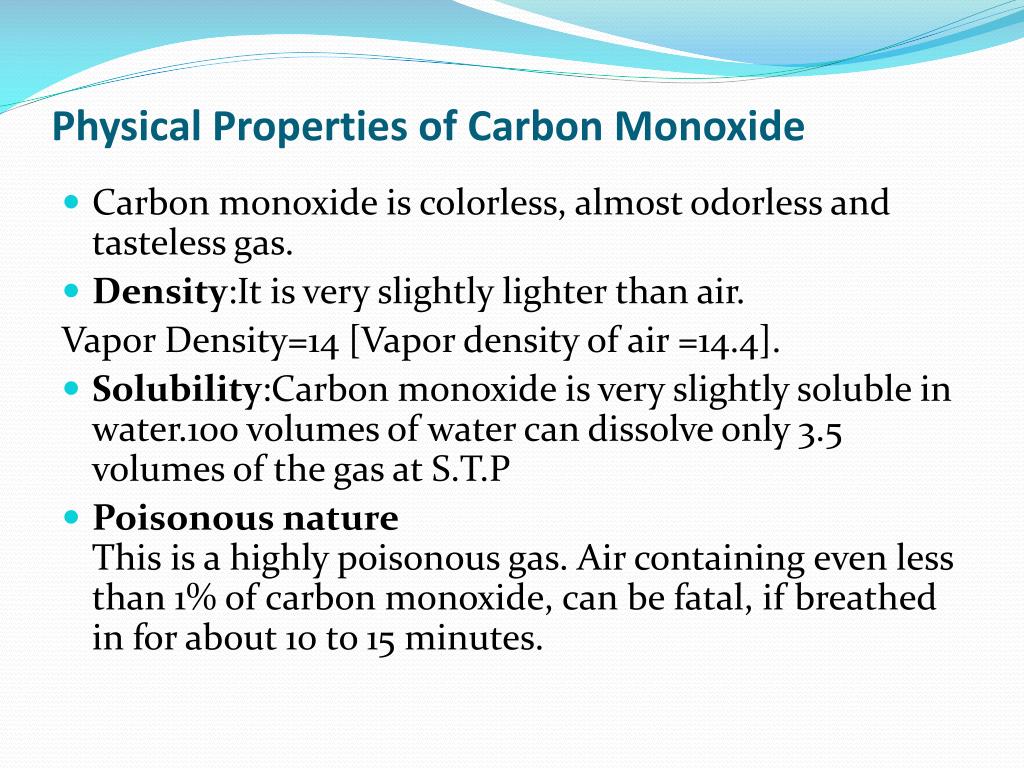 carbon monoxide chemical structure