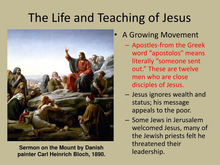 life and teachings of jesus Christian teachings jesus makes this clear in the christianity says that having money is wrong if money becomes the main focus of a person’s life,. life and teachings of jesus Christian teachings jesus makes this clear in the christianity says that having money is wrong if money becomes the main focus of a person’s life,.