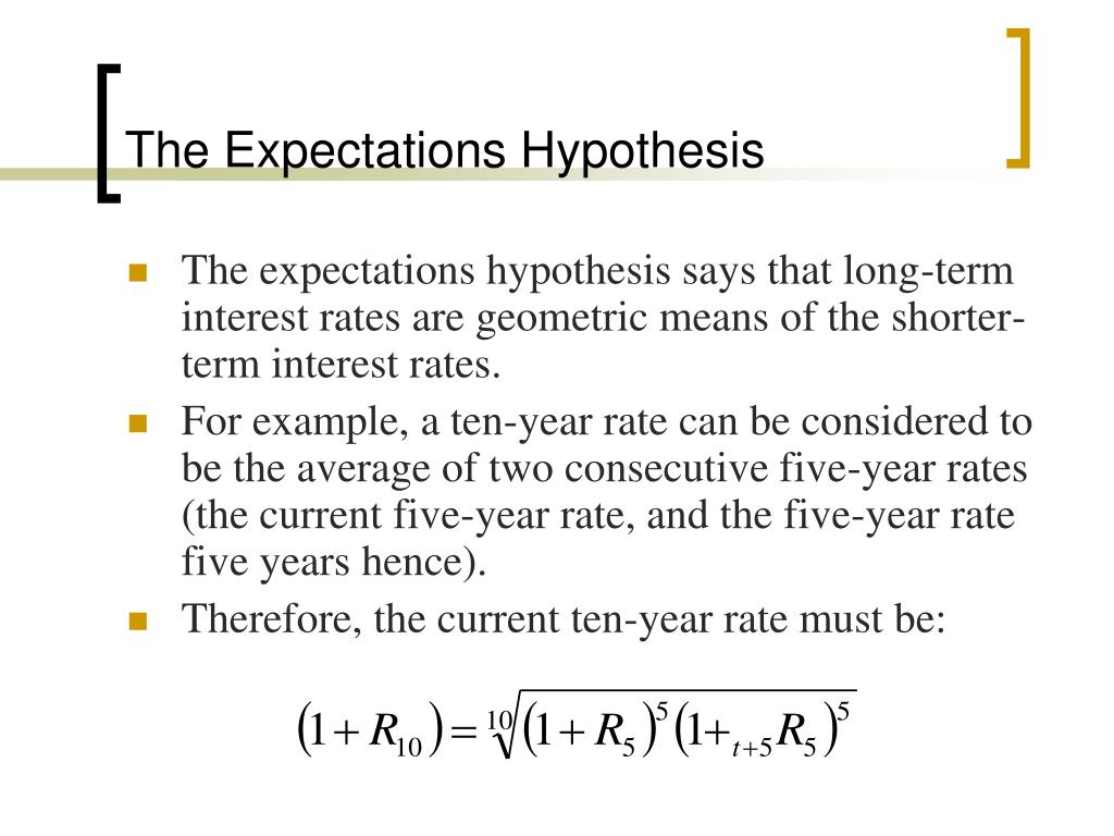example of expectation hypothesis