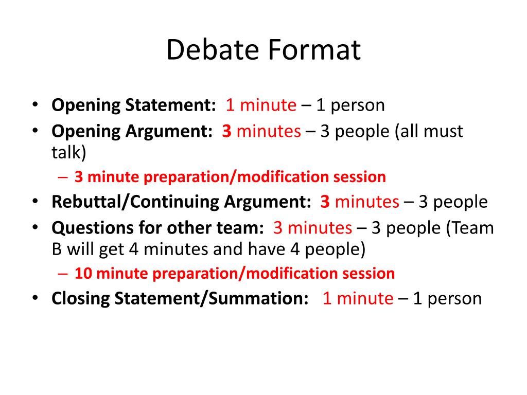 PPT Debate Format PowerPoint Presentation Free Download ID 1934675