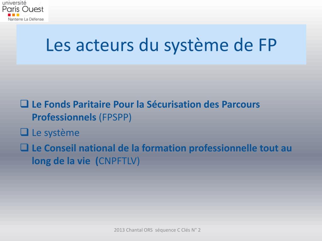 PPT - La Formation Professionnelle en France PowerPoint Presentation ...