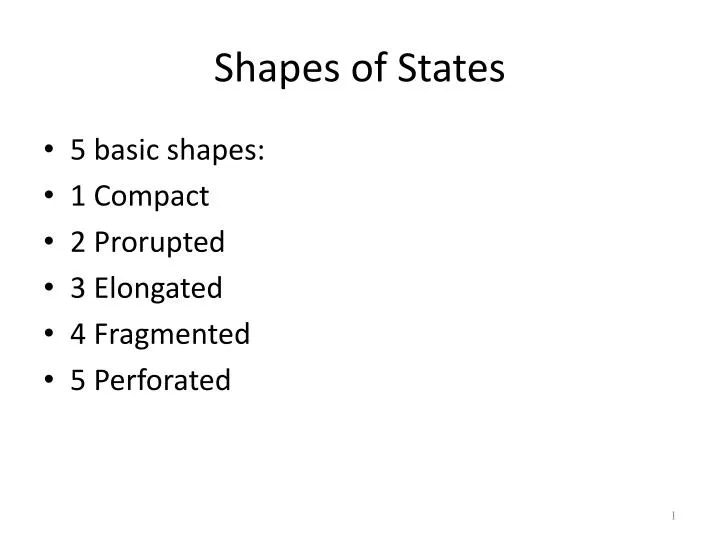 PPT - Shapes of States PowerPoint Presentation, free download - ID:1934806