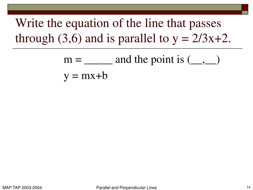 PPT - 29.29 Parallel and Perpendicular Lines PowerPoint Presentation