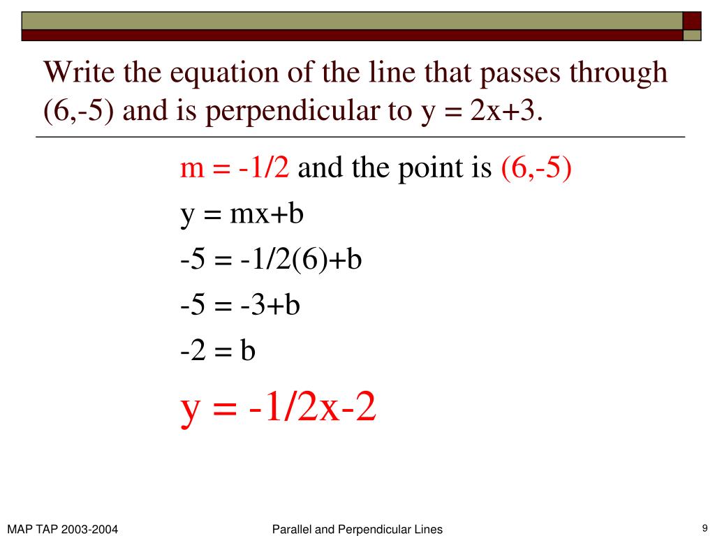 PPT - 113.13 Parallel and Perpendicular Lines PowerPoint Presentation