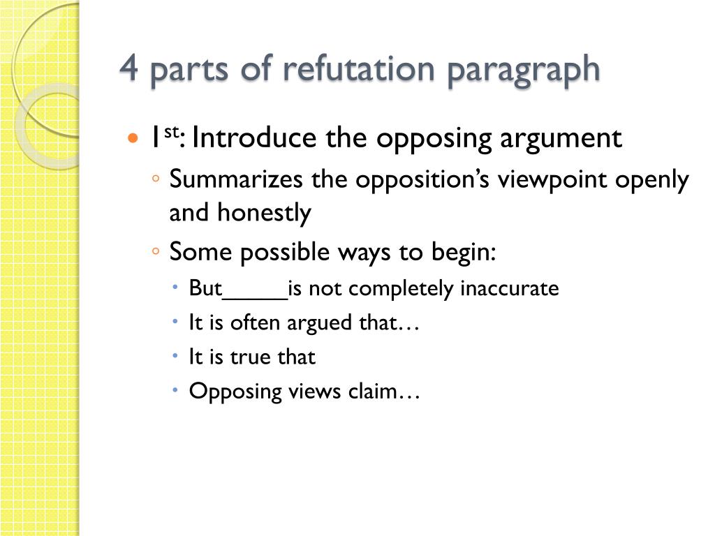How To Refute An Opposing Argument How To Refute An Opposing Argument
