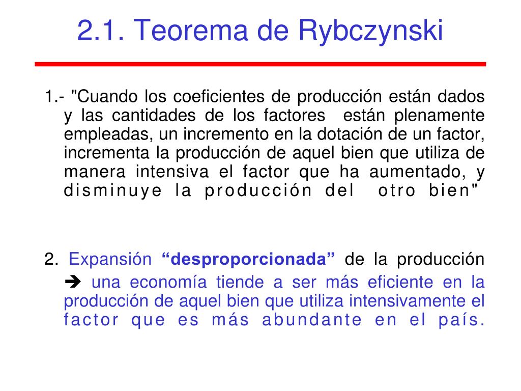 PPT - 2.2 Teorías del Comercio Internacional a) La ventaja comparativa ...