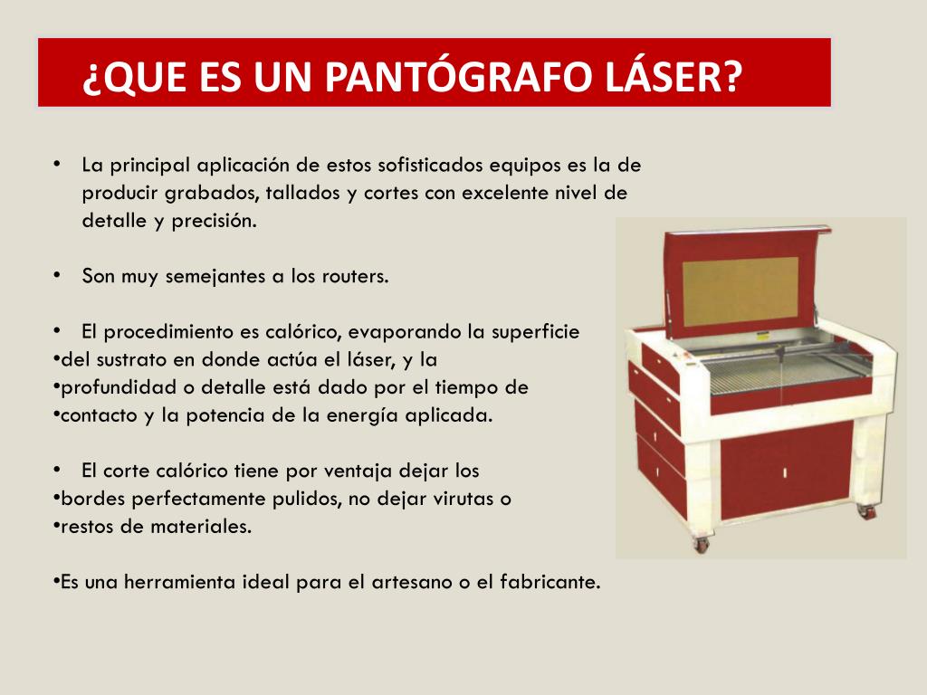PPT - ¿QUE ES UN PANTÓGRAFO LÁSER? PowerPoint Presentation, free download -  ID:1935952
