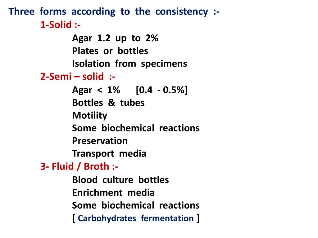 PPT - Culture media Definition :- 1-Synthetic media : 2-Routine culture ...