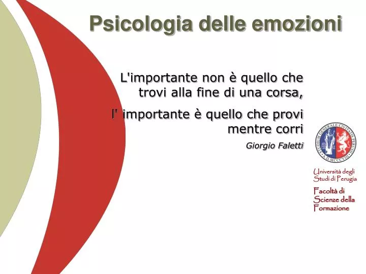 Tra Le Strategie Focalizzate Sulle Emozioni Troviamo PPT - Psicologia delle emozioni PowerPoint Presentation, free download