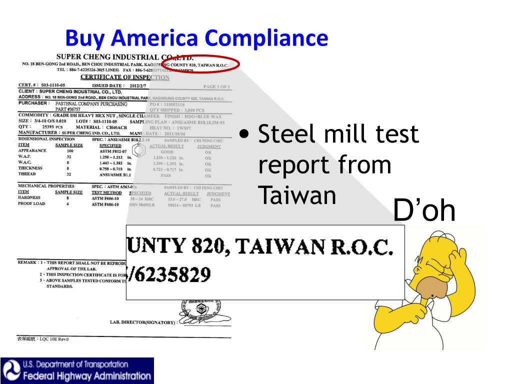 PPT - 23 USC 313 23 CFR 635.410 All Federal-aid construction projects Sns-Brigh10