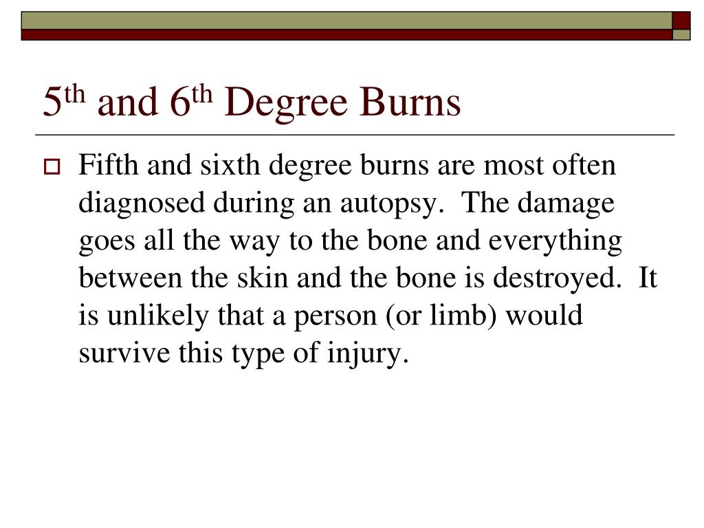 6th degree burn 6th degree burn