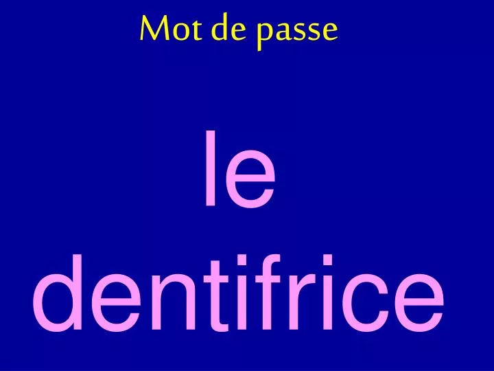 Ppt Mot De Passe Powerpoint Presentation Free Download Id 1938370