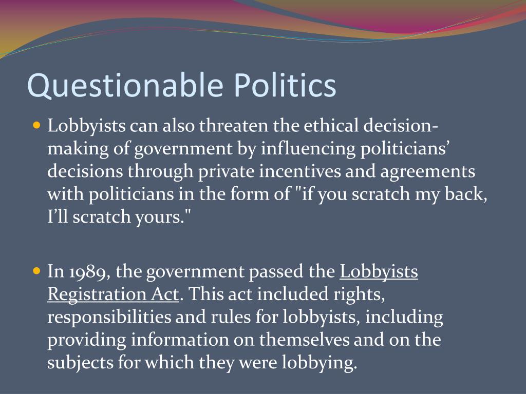 PPT - What do lobbyists do? PowerPoint Presentation, free download - ID ...