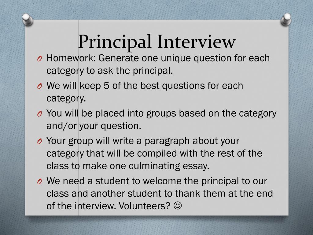 PPT Principal Interview PowerPoint Presentation, free download ID1938910