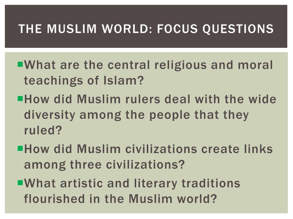 Ppt The Muslim World Powerpoint Presentation Free Download Id1939013